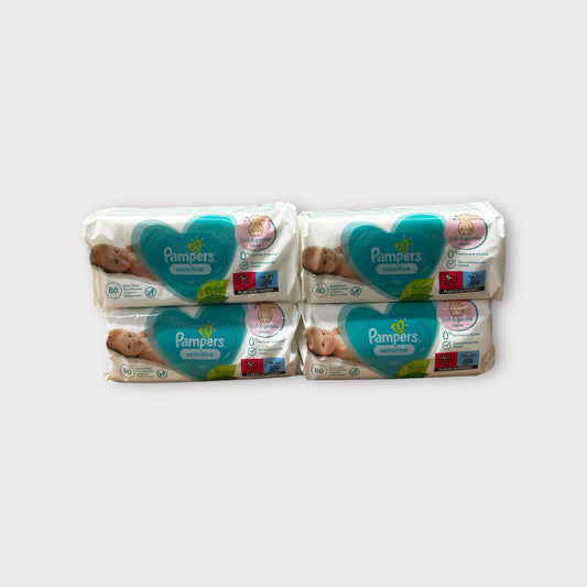 Pampers Feuchttücher Sensitive 4x80 Sparpack (4stück)